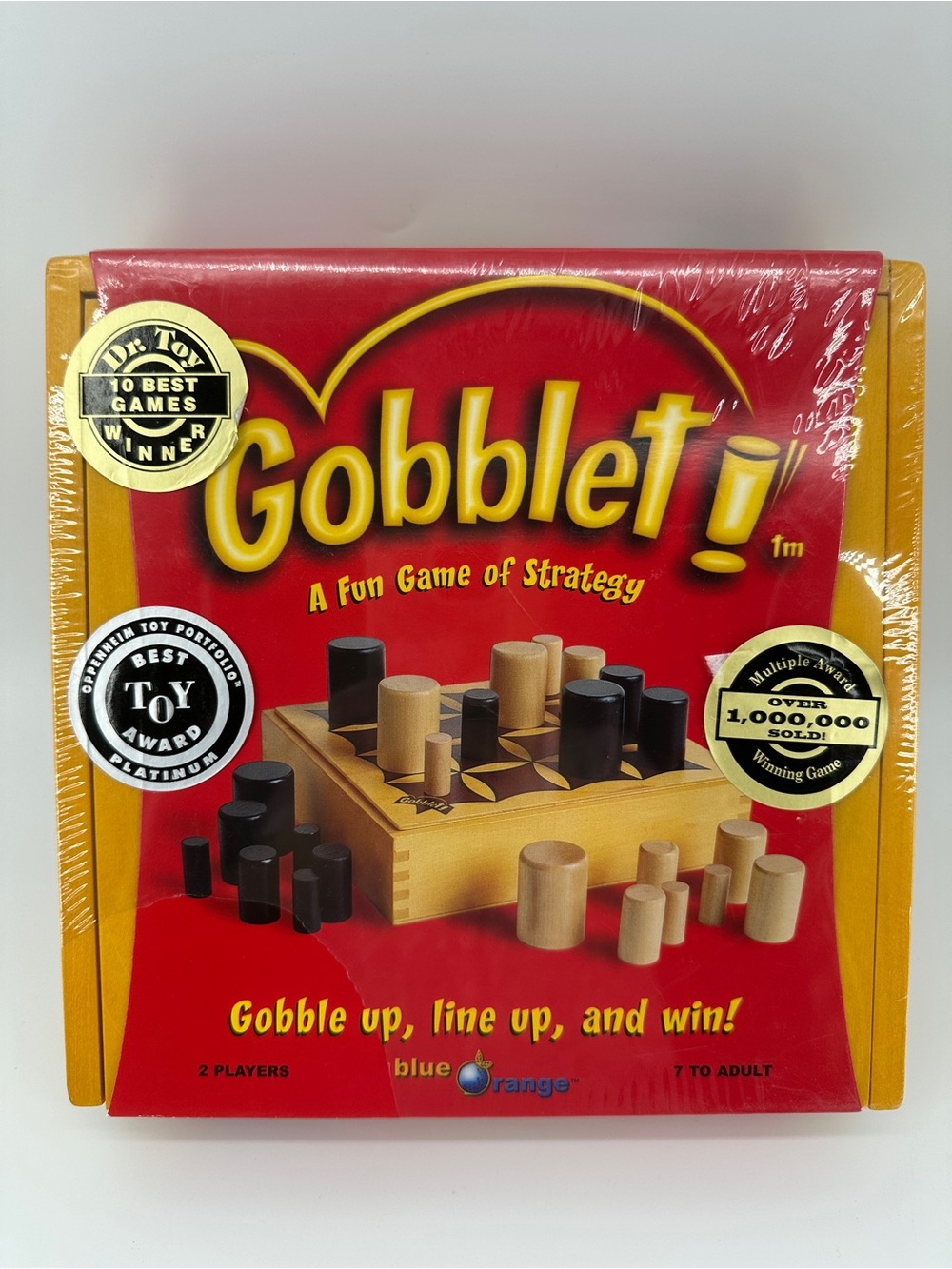Gobblet Wooden Strategy Board Game Wood Box 2 Player NEW SEALED 7-Adult Best Toy